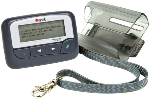 Commtech Pager Alphanumeric 7950 143-151 MHz Holster And Strap Included