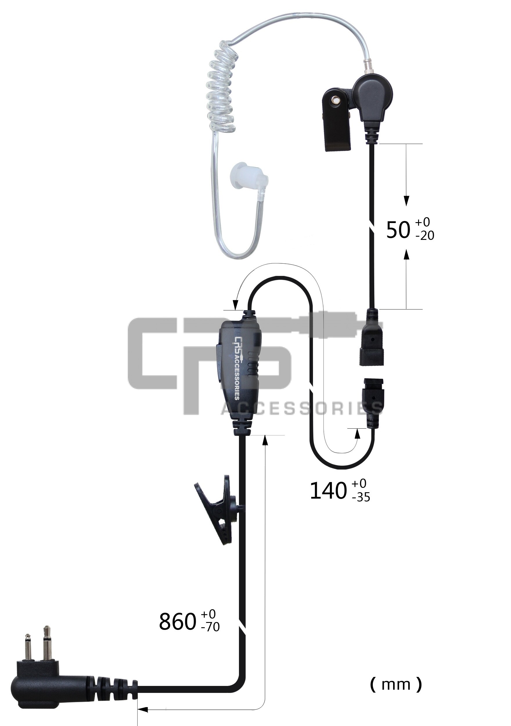 Kenwood Programming Interface Cable KPG46U 8 Pin Modular Connector