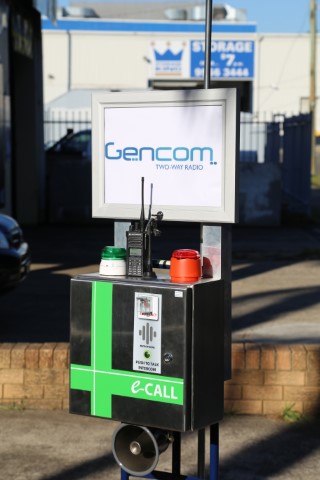 E-Call Box with Stainless Steel Enclosure inc Motorola Radio, 240VAC Power Supply, Antenna & Battery Backup